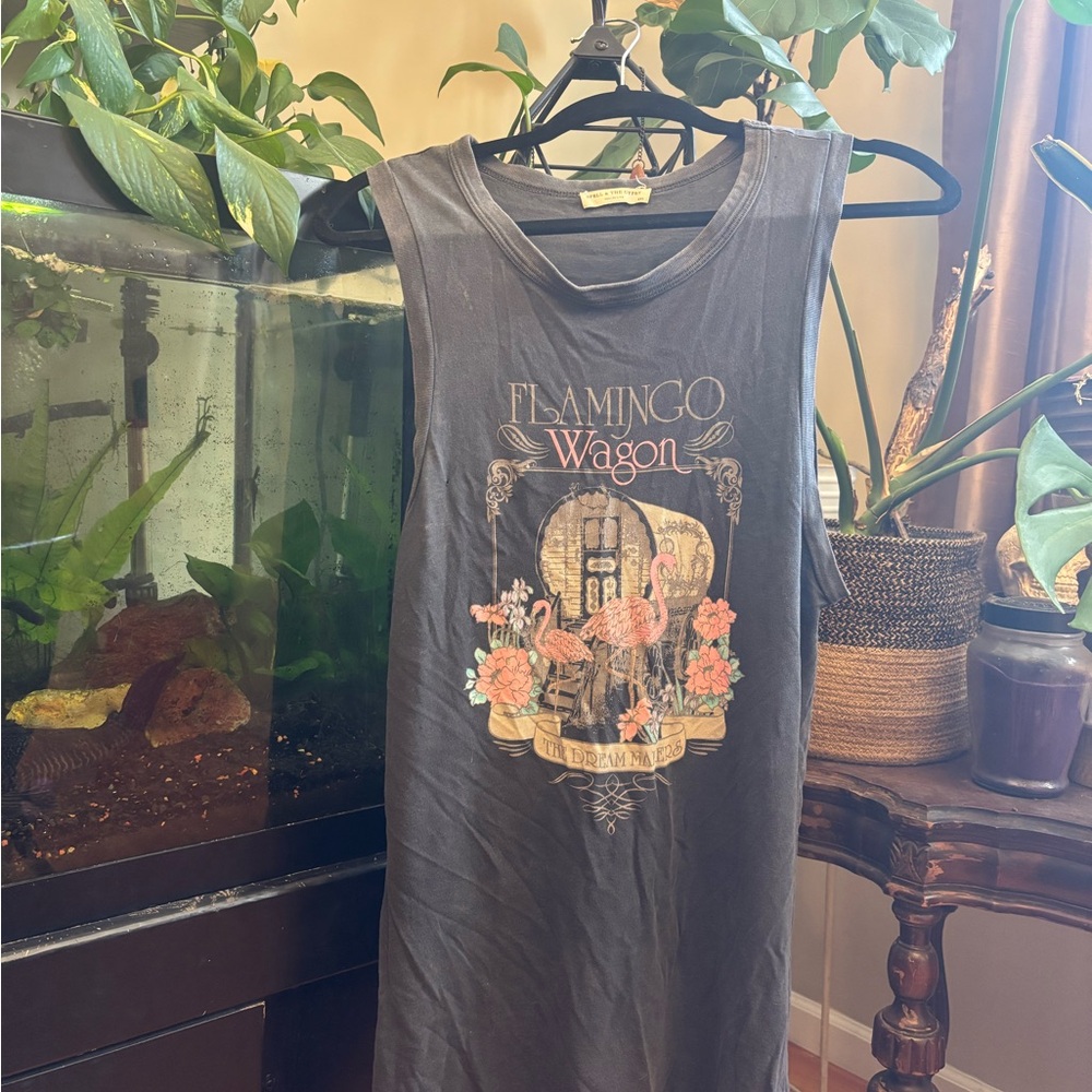 Flamingo Wagon Tank Dress